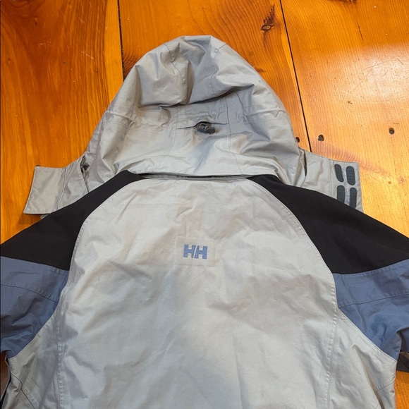 HELLY HANSEN Men's XL Blue Gray HellyTech 10 Hooded Ski Snow Jacket Taped Seams - Picture 14 of 14